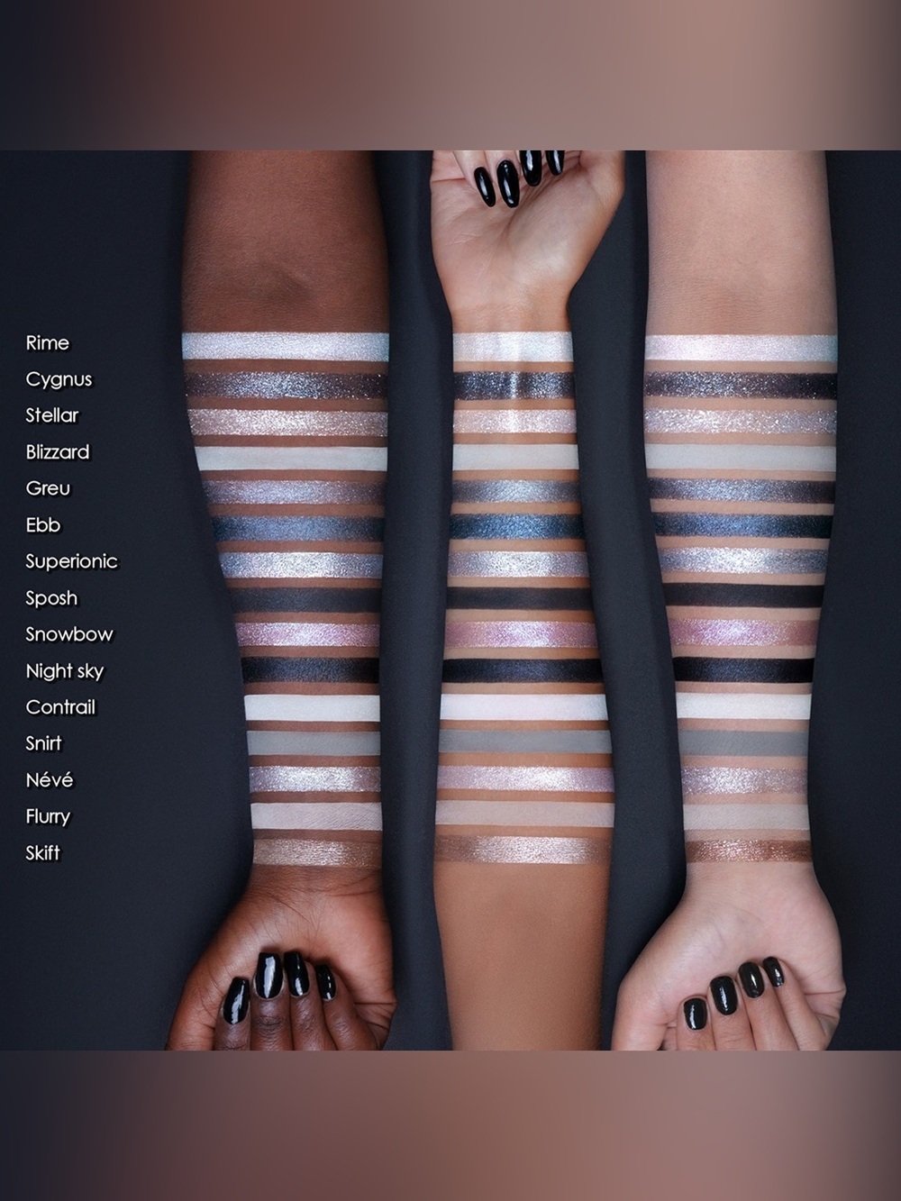 Natasha Denona Xenon Palette- cool toned, edgy, glam, smoky, limited edition - Picture 3 of 14